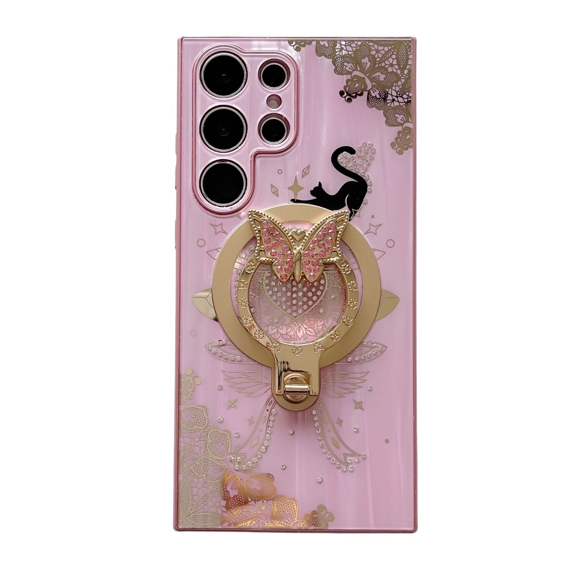 Minimally Designed Diamond Encrusted Butterfly Stand Phone Case b9752f11 7a2c 4bf3 b776 a762f562f0d5