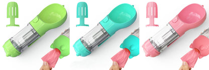 Pet Water Bottle Feeder Bowl Garbage Bag Storage Portable Pet Outdoor Travel 3 In 1 Dog Water Bottle b98981d9 ae7d 4647 a59a 