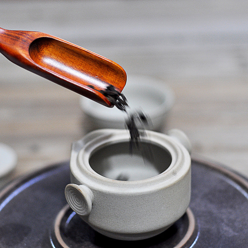 Simple Stoneware Convenient Tea Cup Set One Pot One Cup 1 Person Japanese Style Travel Portable Office Kung Fu Tea Set Teapot