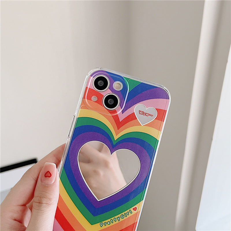 Rainbow Love Mirror Silicone Phone Case b9a66f40 e3e0 4197 b199 5760f8c720b0