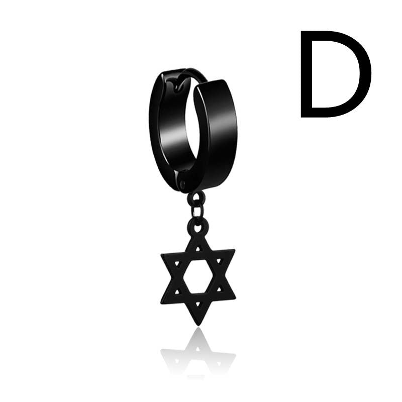 Men And Women Cool Trend Cross Titanium Steel Earrings b9d39be0 c490 4015 87fa 454dbea32c4e