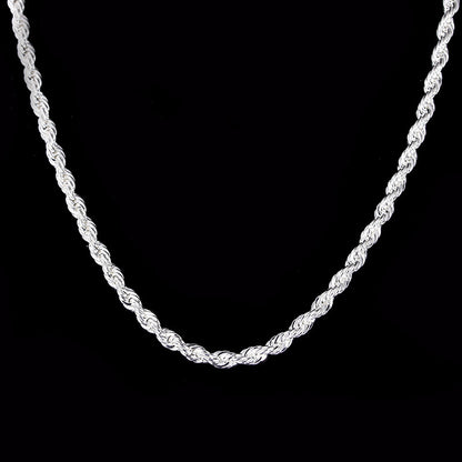 Hip Hop Style Wave Twist Necklace b9e29a01 cd78 4990 a546 f414f0bf23f3