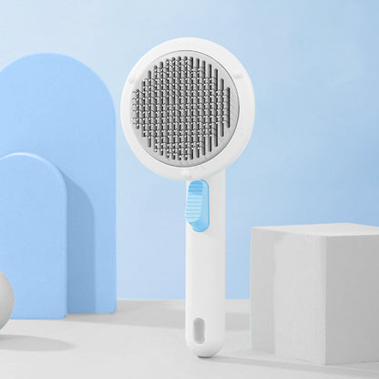 New Pet Cat Brush Hot Selling Hand-held Steel Wire Self-cleaning Comb Looper For Hair Removal b9eb96da da05 42a2 b616 0c5693a