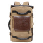 Men Canvas Backpack Huge Travel School Shoulder Computer Backpack Functional Versatile Bags Multifunctional Laptop Bag b9f3c4