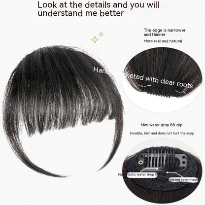 Natural Forehead Artificial Hair Straight Bangs Wig Set Seamless Invisible Wig Set ba11bd55 407e 45f5 8dc2 a6b92a80d711 trans