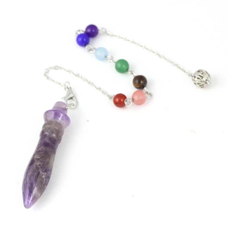 Natural Crystal Pharaoh's Scepter Pendulum Pendant Cone Pendant Jewelry ba133d10 94fa 4adc bdea 3d024c9864de