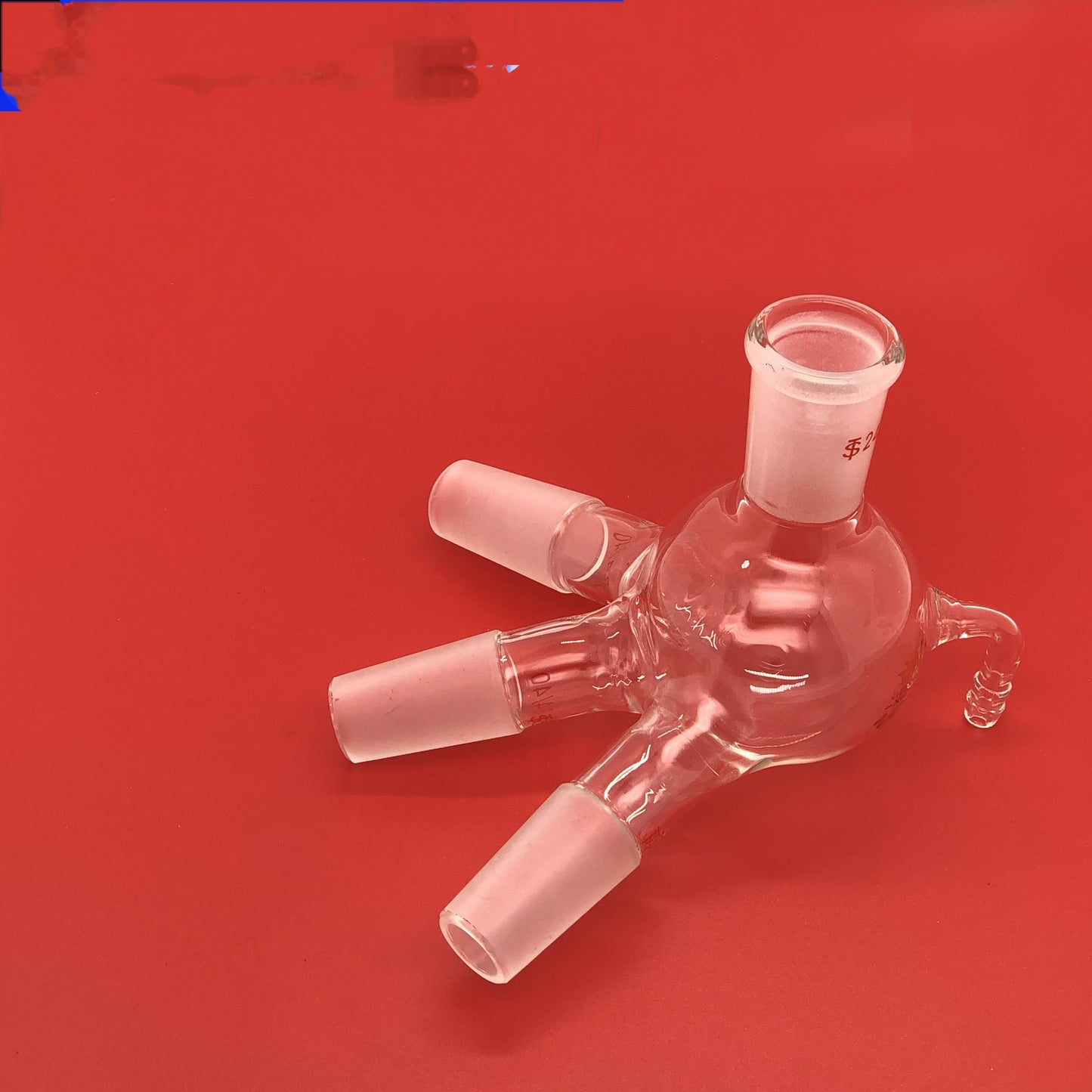 Glass Spherical Three-way Distillation Receiver Vacuum Three-way Tail Pipe ba1e68db b30c 4647 bab9 68e092ec555e