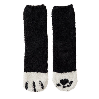Coral Fleece Socks Women's Mid-calf Length Winter Thickened Fleece Warm Cat's Paw Socks ba2a9daf 7a2b 418f 970c 4464f2fd335c