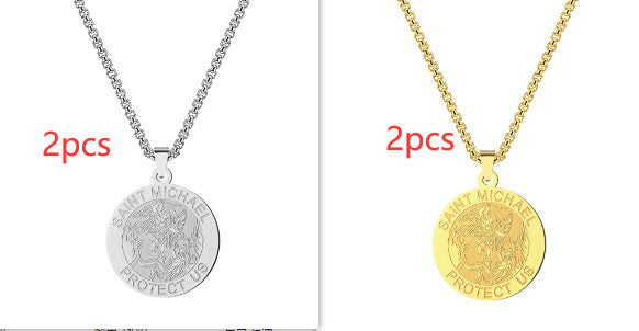 Medal Necklace Gold And Silver Michael Necklace ba2ce5c9 9a1d 45b4 8fbf 6e94934a265f