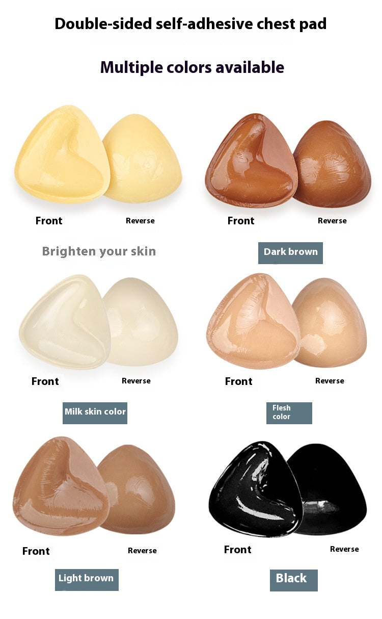 Double Sided Adhesive Sticky Bra Inserts Push Up Thick Sponge Breast Lift Pads Women Swimsuit Bikini Cup Enhancer