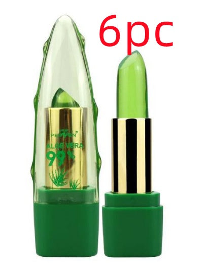 Aloe Vera Gel Color Changing Lipstick Gloss  Moisturizer Anti-drying Desalination Fine-grain Lip Blam Care ba35dd8e e998 43d7