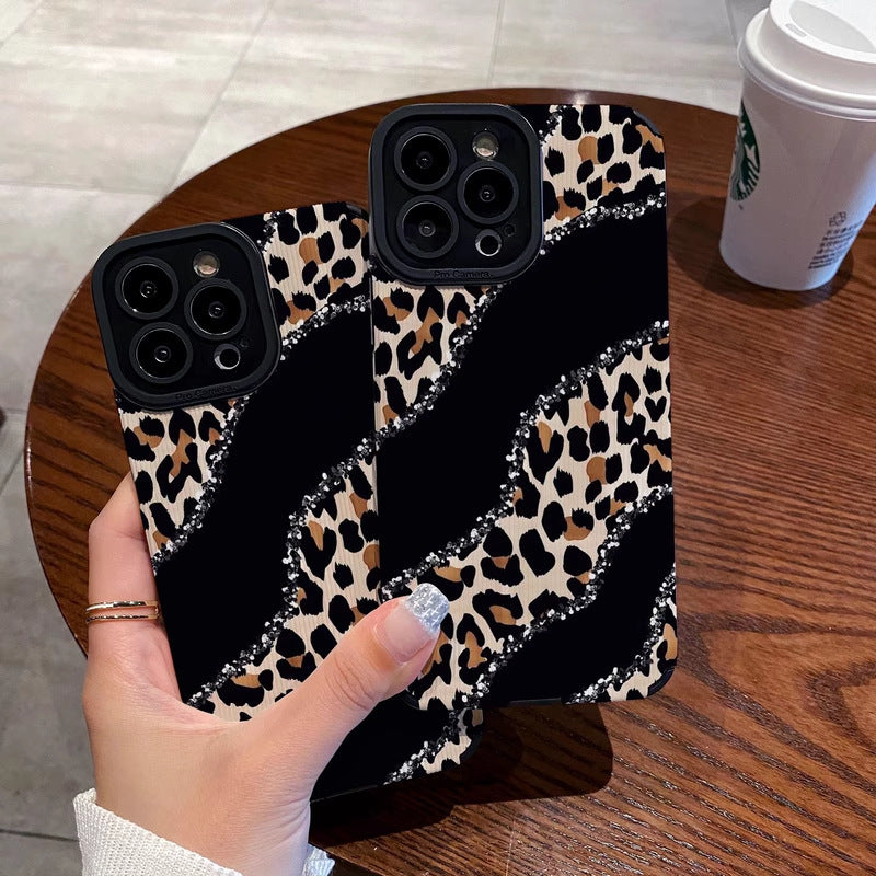 Niche Leopard Vertical Pattern Drop-resistant Phone Case ba434531 36a3 4e4f 86fa 8bb9a7c60232