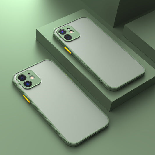Contrasting Color Mobile Phone Hard Shell Anti-fall Frosted Protective Cover ba7458a9 8459 462e b1a2 37955c38683d