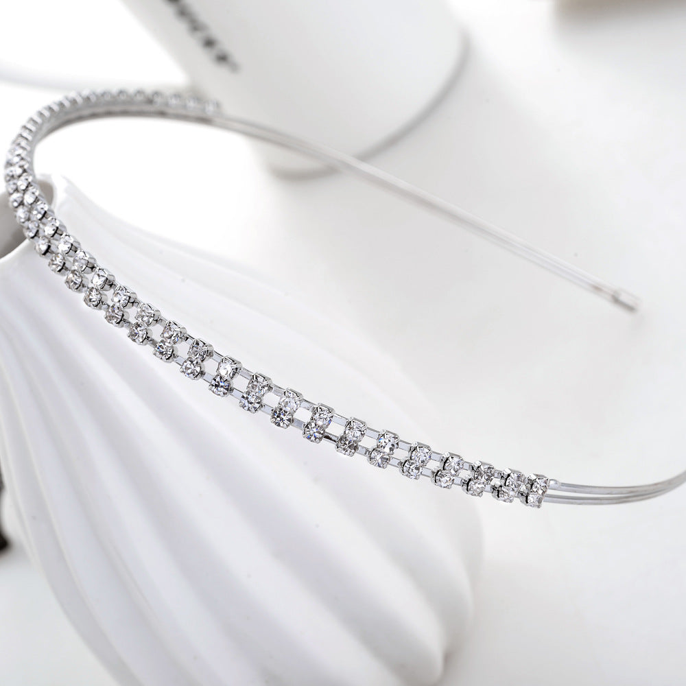 Double Layer Rhinestone Headband Exquisite Diamond ba9ff1b2 c54f 46b3 a4fb ffda614500d1