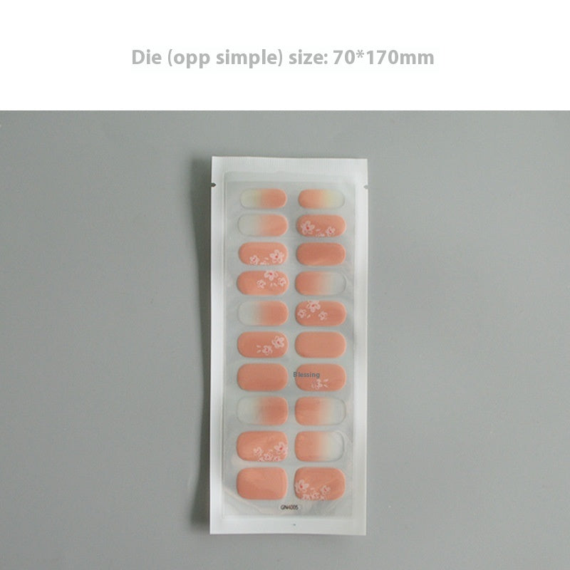 Finger Baking-free Gel Nail Stickers Simple Grid Line Nail Sticker One Piece Dropshipping baa7c5bf 1b08 4848 99fd 42b6ad263df