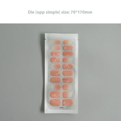 Finger Baking-free Gel Nail Stickers Simple Grid Line Nail Sticker One Piece Dropshipping baa7c5bf 1b08 4848 99fd 42b6ad263df