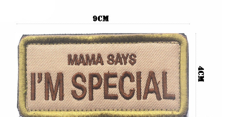 Mom Said I Was Very Exquisite Embroidery Velcro Outdoor Accessories Armband Backpack Stickers Cloth Sticker bab3ac3a c338 42e