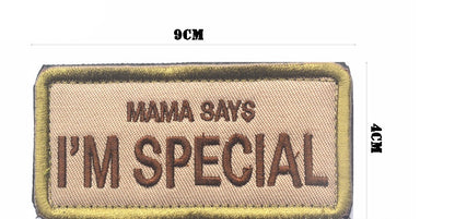 Mom Said I Was Very Exquisite Embroidery Velcro Outdoor Accessories Armband Backpack Stickers Cloth Sticker bab3ac3a c338 42e