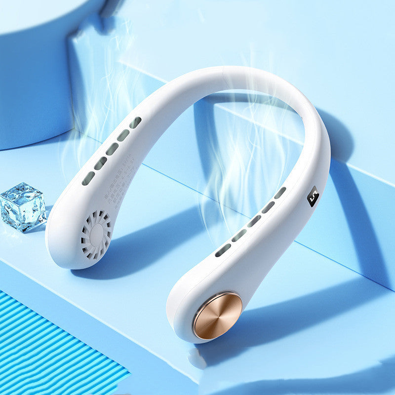New Mini Neck Fan Portable Bladeless Hanging Neck Rechargeable Air Cooler Mini Summer Sports Fans baba7cbb ceec 462b aca0 dda