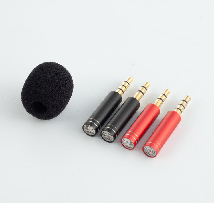 Mini Condenser Microphone Metal Small Microphone Amplifier Sound Card K Song Outdoor Live Mobile Phone Sound Card Microphone 