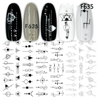 Japanese Three-dimensional 5D Embossed Nail Stickers badb143a 15d3 4c03 b72c 7d48a02e9189