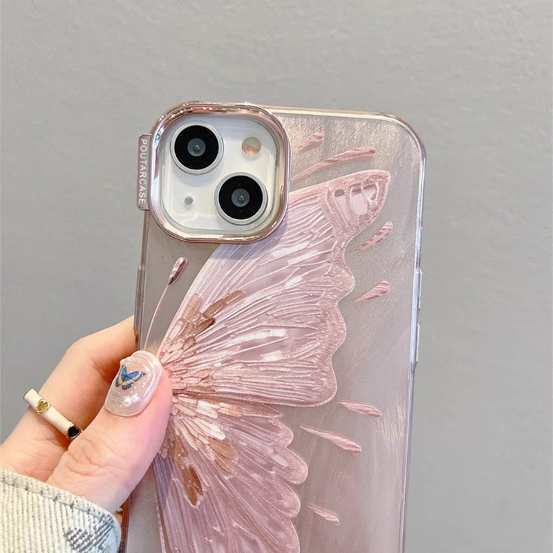 Electroplated Butterfly Pattern Phone Case Protective Cover bae3fb68 09d8 4ec0 a882 0b3b4dc3b1ab