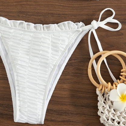 Women's Solid Color Stringy Selvedge Sexy Bikini bafa8725 ab63 474f b0bd abb5164e5a26