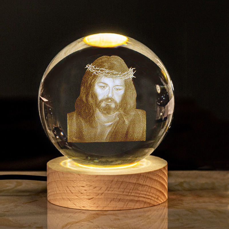Creative Glow Crystal Cross Church Office Desk Surface Panel Ornaments bafb924b 700c 4214 974d b7caf042badc