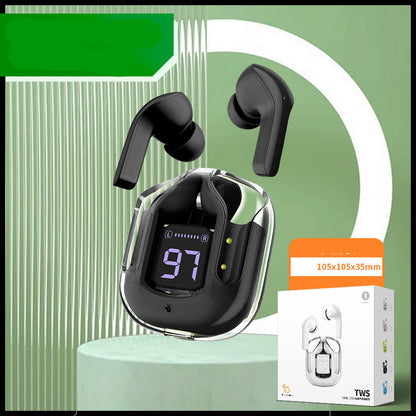 New Mini Transparent Wireless Bluetooth Headset Digital Display ENC Noise Reduction True Wireless Sports Music bb01c9fa fe3c 