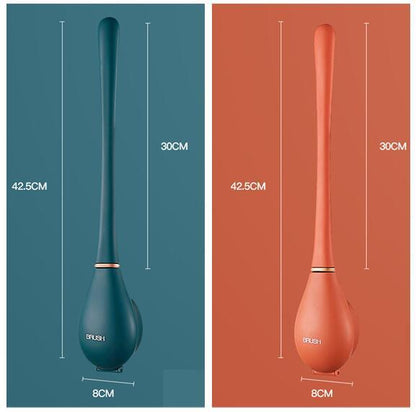 Household Brush Wall-mounted Long-handled Silicone Toilet Brush bb0453fa 116c 4cda 8bd4 9d36ab40d5bd
