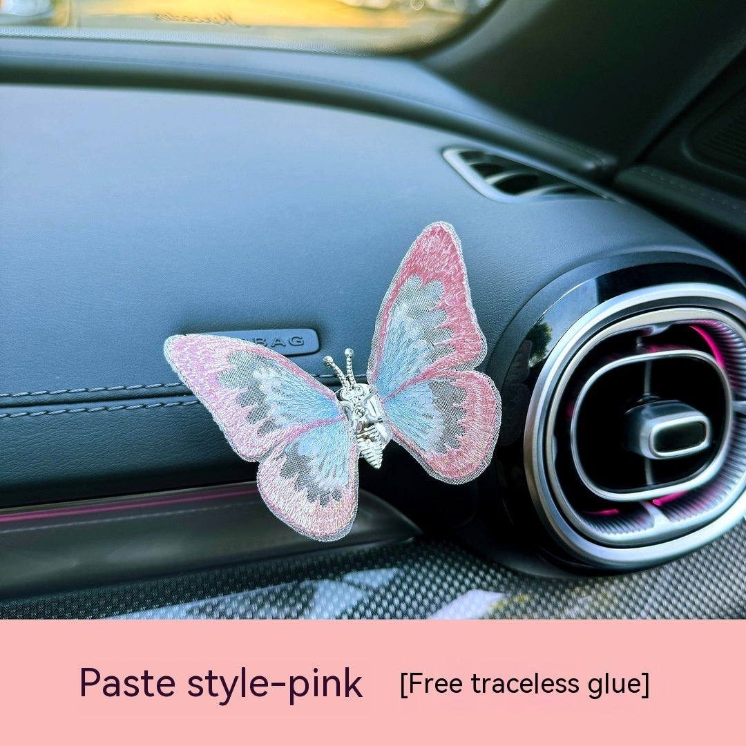 Moving Embroidery Butterfly Center Console Air Outlet Decoration Healing Series Car Accessories bb0af388 b72f 4981 88d8 810a0