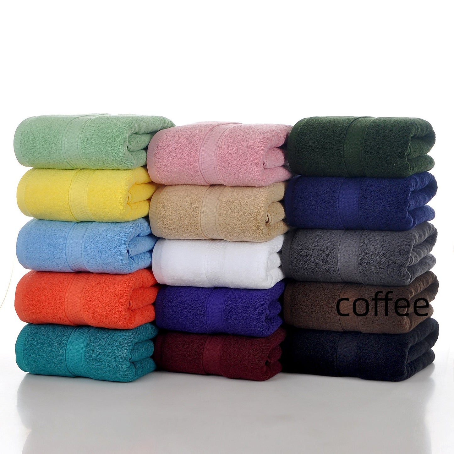 Plain Pure Cotton Bath Towel Household bb0d6213 6fa4 47a5 85b8 9dce3f07d06c