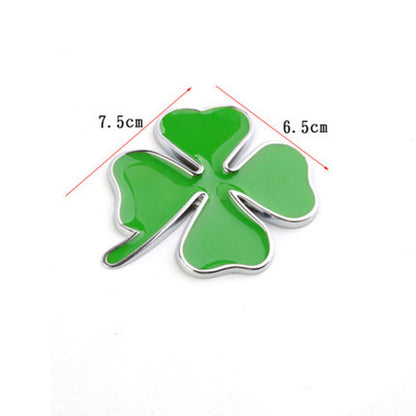 Car Personality 3D Four-leaf Clover Size Metal Car Body Sticker Cover Scratches Decorative Sticker Label bb1152c7 0627 43b8 b