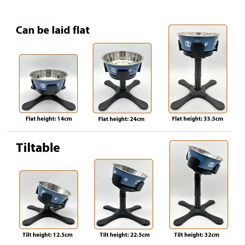 Pet Dog Bowl Bracket Lifting Adjustable Heightening Anti-tumble bb22575c bb3c 4bdd b942 a267b90045d1 trans