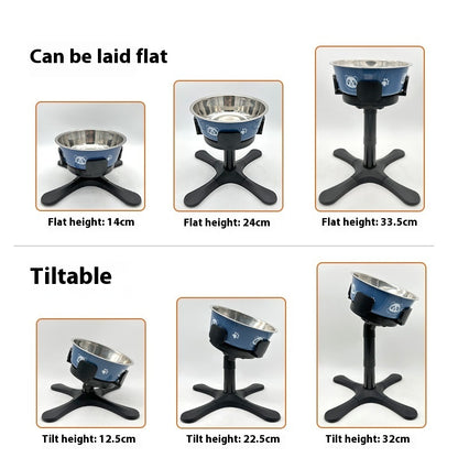 Pet Dog Bowl Bracket Lifting Adjustable Heightening Anti-tumble bb22575c bb3c 4bdd b942 a267b90045d1 trans