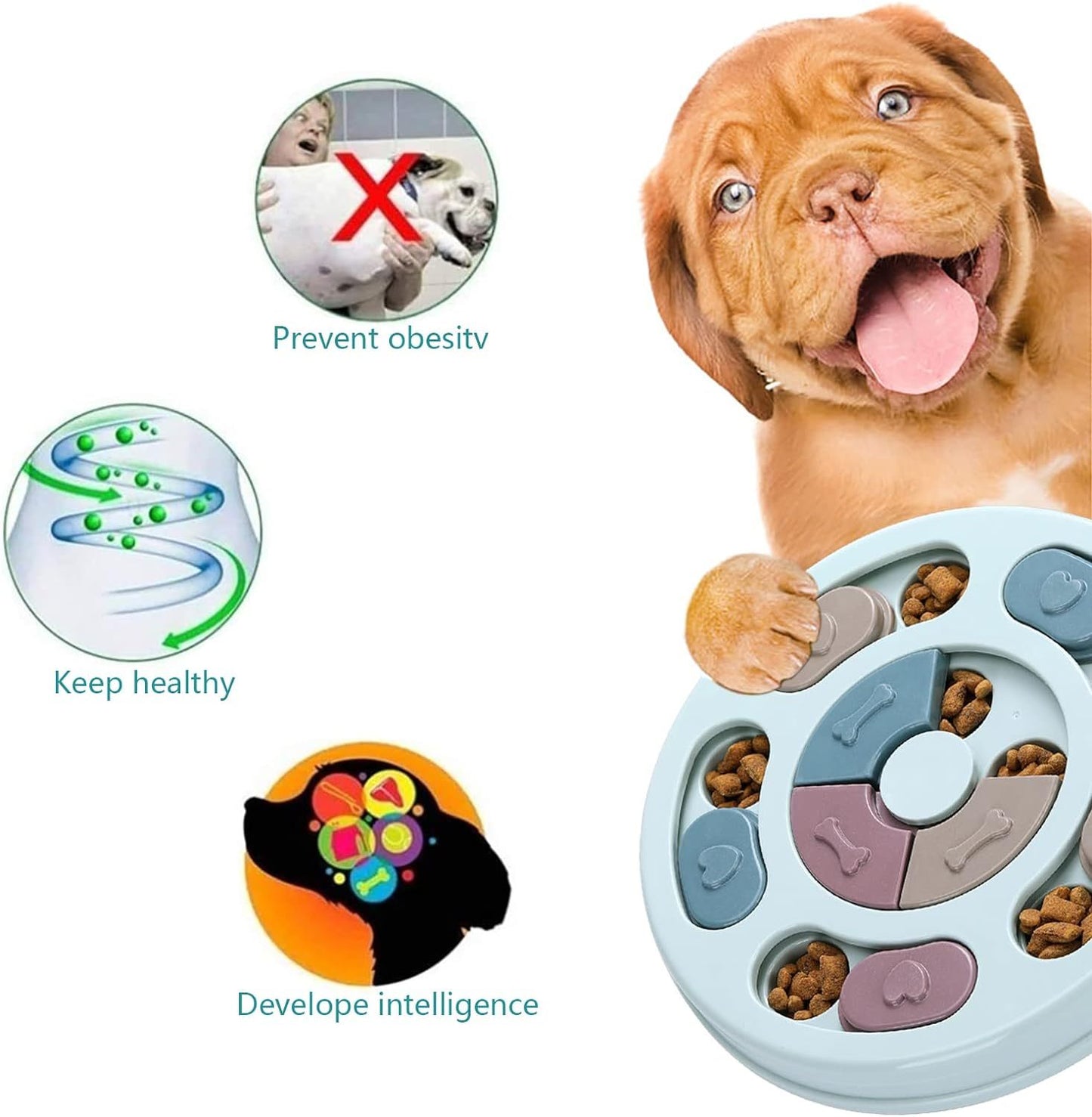 Dog Puzzle Toys Dogs Food Puzzle Feeder Toys For IQ Training Mental Enrichment Dog Treat Puzzle bb293bbf 5747 49b2 99d0 8f3cf