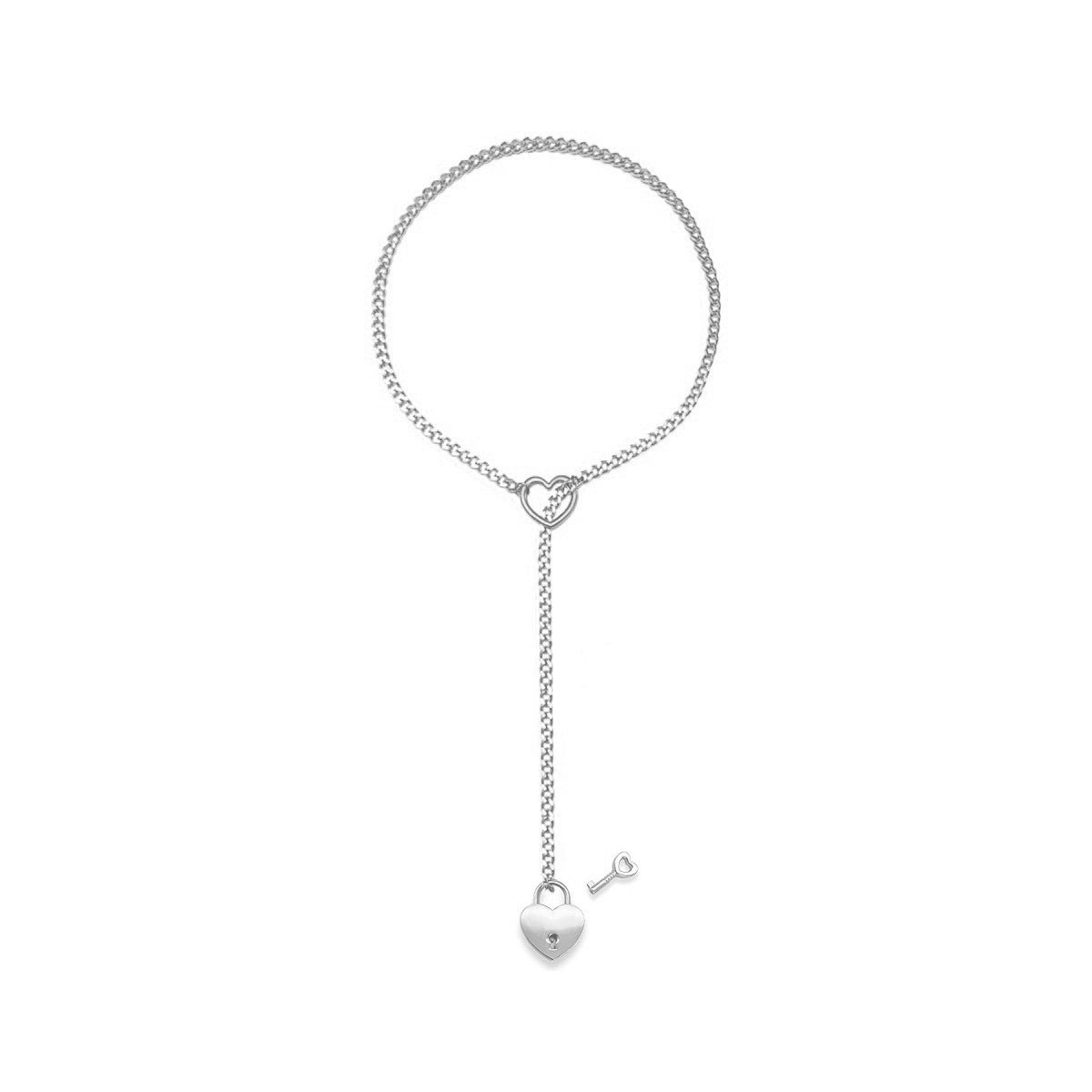Cuban Adjustable Heart Shaped Necklace bb29510f c0c6 4dbb 9a36 b0dc03af9b07