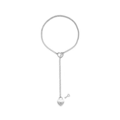 Cuban Adjustable Heart Shaped Necklace bb29510f c0c6 4dbb 9a36 b0dc03af9b07