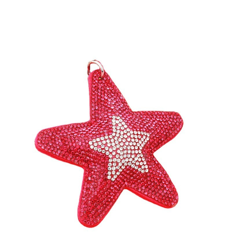 Creative Pentagram Tassel Crystal Key Chain bb2f2ccd 4ba4 4dde 9a5d 8b3c44081298