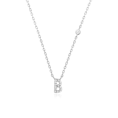 Fashion Jewelry Luxury Gold Color A-Z 26 Letters Necklace CZ Pendant For Women Cute Initials Name Necklace Fashion Party Wedd