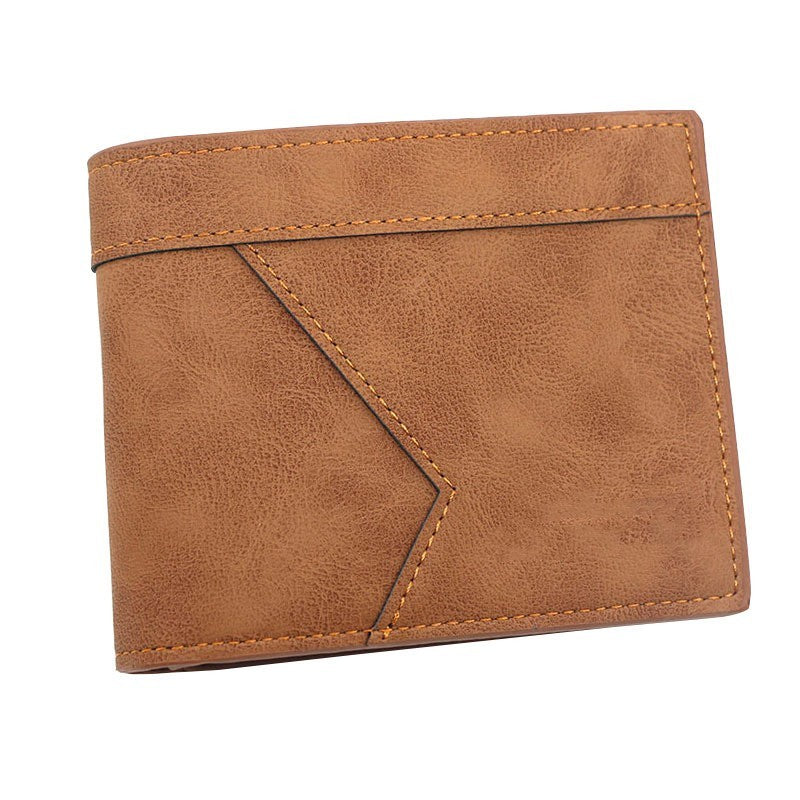 Men's Short Matte Leather Large Capacity Wallet bb67c5a5 8aa6 4dd6 a13b 86e9aedcfc2d