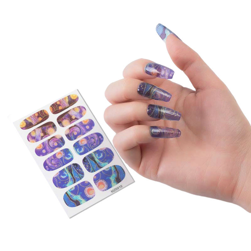 Nail Sticker European And American Oil Painting Art bb758a77 9efd 4dce a33b 439c7088f4cc