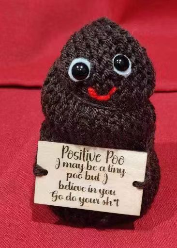 Cute Funny Potato Facial Expression Bag Handmade Crocheted Doll Hanging Buckle Schoolbag bb7bb62b 794b 45cc 847d dbd50b8cf6a5