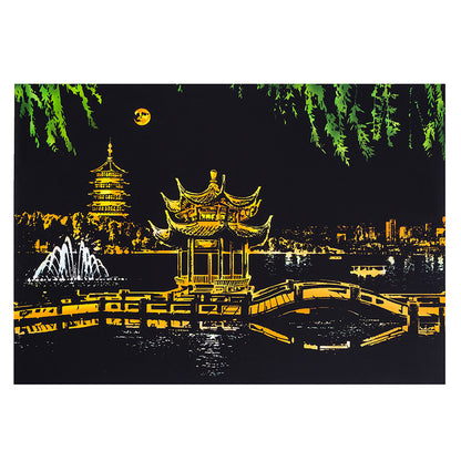 City night scratch painting bb9823cc 0ecf 4198 b8a2 6011aa28e537