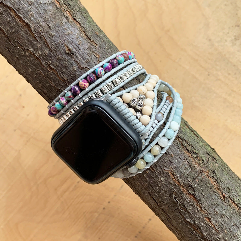 Natural Stone Multi-layer Winding Bracelet Strap bba77037 e18c 4c63 af0b 17fb8a163f20