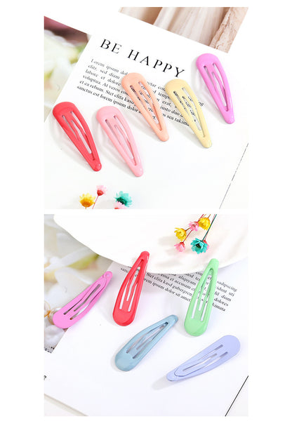 Drops of oil colored bangs hair clips