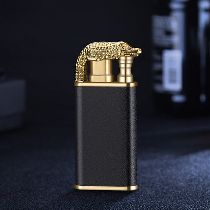 Creative Blue Flame Lighter Dolphin Dragon Tiger Double Fire Metal Winproof Lighter Inflatable Lighter bbb5440e 9df5 4c00 aed