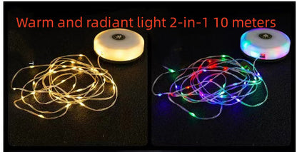 Multifunctional Camping Lantern Rechargeable Outdoor Tent Seven-color Atmosphere String bbd1a1e3 d6fb 4f2f 8436 0936a33b51e3