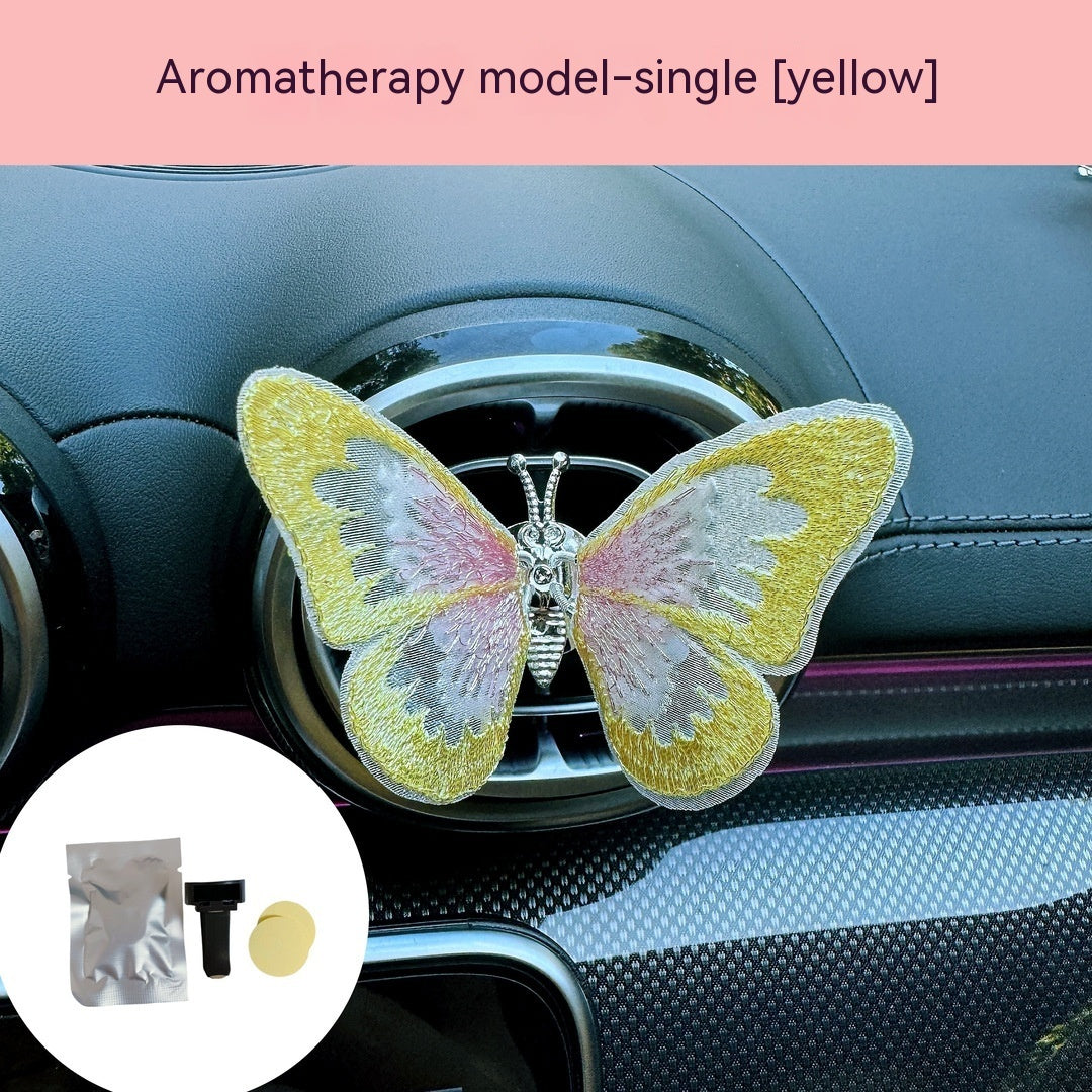 Moving Embroidery Butterfly Center Console Air Outlet Decoration Healing Series Car Accessories bbe07c4e b26a 4055 be79 2a8e4