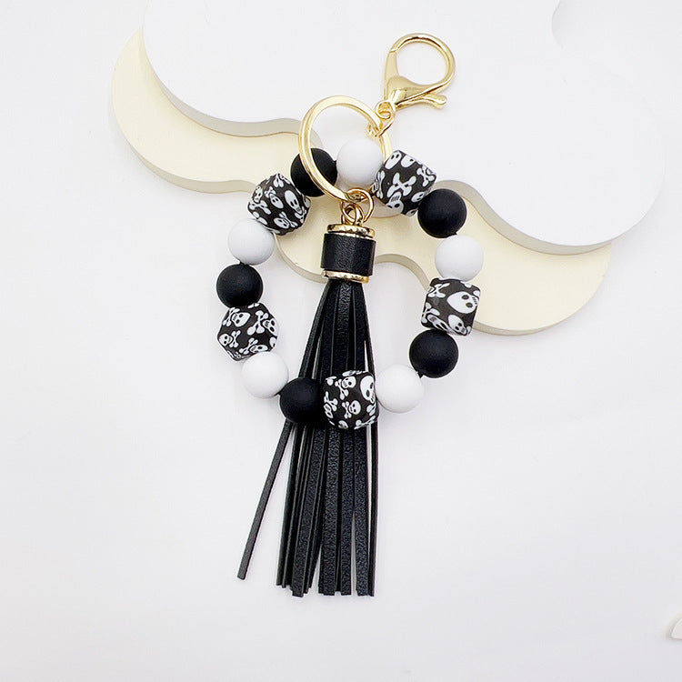 Silicone Octagonal Oak Tassel Key Chain bbe61f80 9459 4408 bf88 ce6625a84312